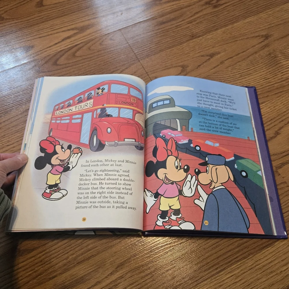 Disney 1997 Minnie’s Surprise Trip Hardcover Book Read & Grow Library Vol 15 VTG